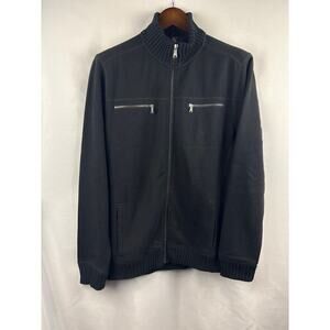 Women’s Calvin Klein Black Zip-Up Sweater